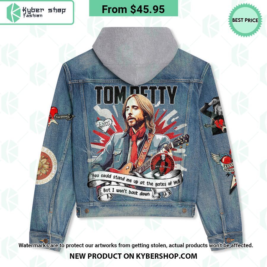 Tom Petty Hooded Denim Jacket
