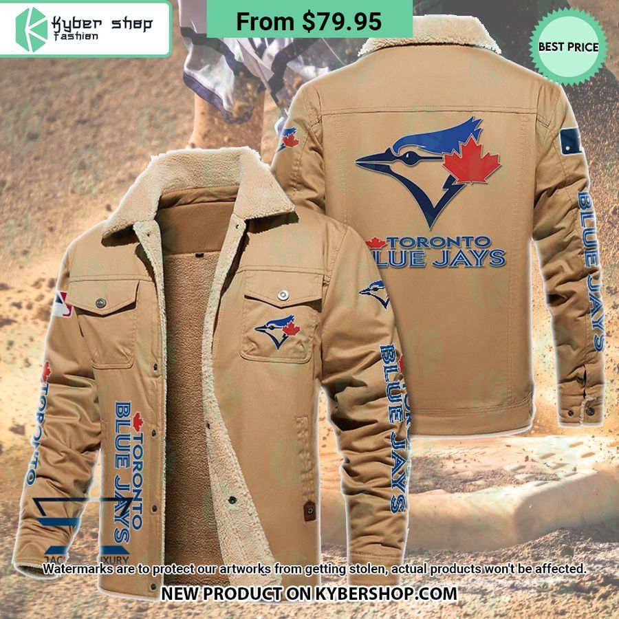 Toronto Blue Jays MLB Fleece Leather Jacket