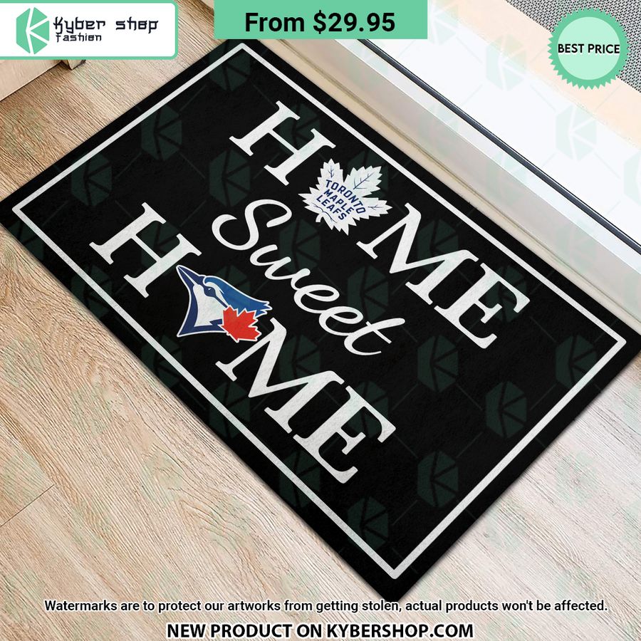 Toronto Blue Jays Toronto Maple Leafs Home Sweet Home Doormat
