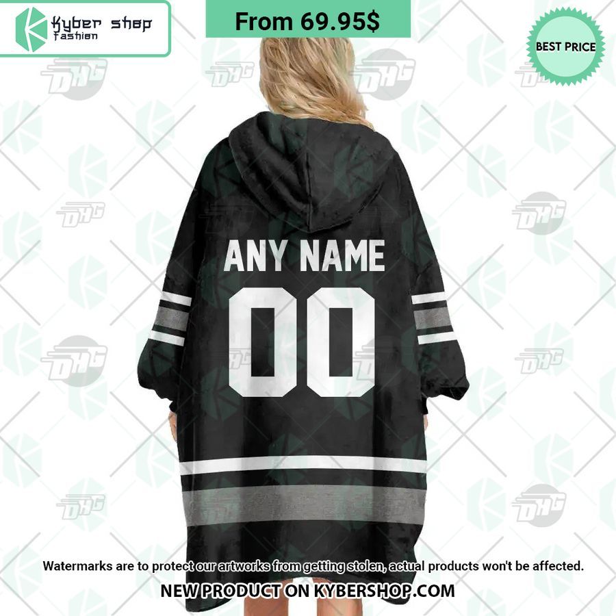 Toronto Maple Leafs black Hoodie Blanket
