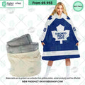 Toronto Maple Leafs blue Hoodie Blanket