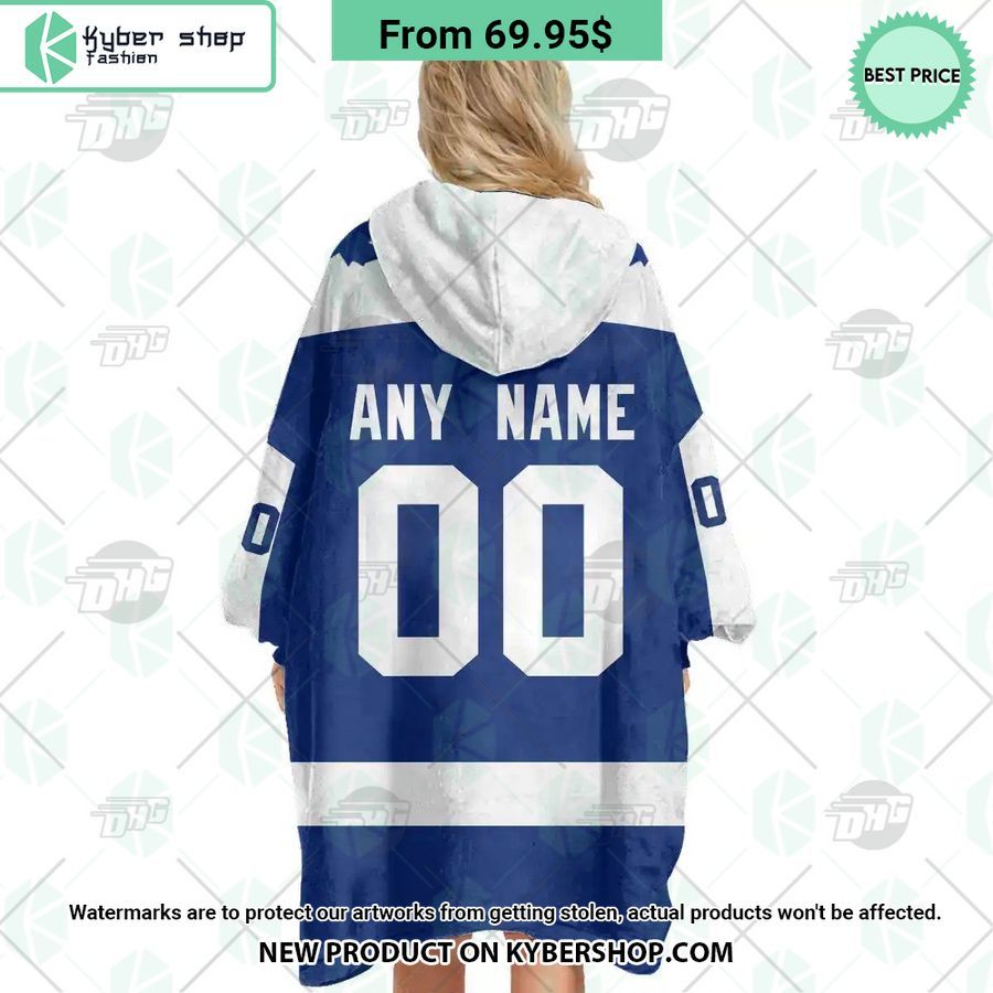 Toronto Maple Leafs blue Hoodie Blanket