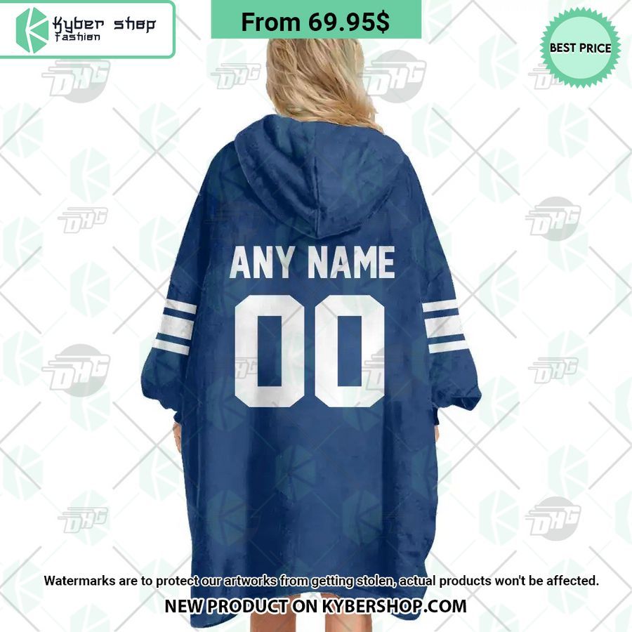 Toronto Maple Leafs logo blue Hoodie Blanket