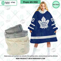 Toronto Maple Leafs logo Hoodie Blanket
