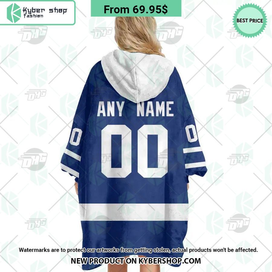 Toronto Maple Leafs logo Hoodie Blanket