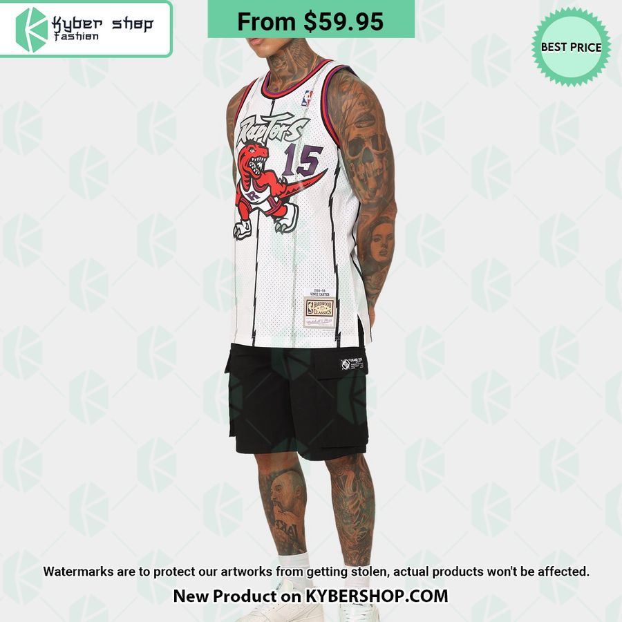 Toronto Raptors Vince Carter 15 White Basketball Jersey