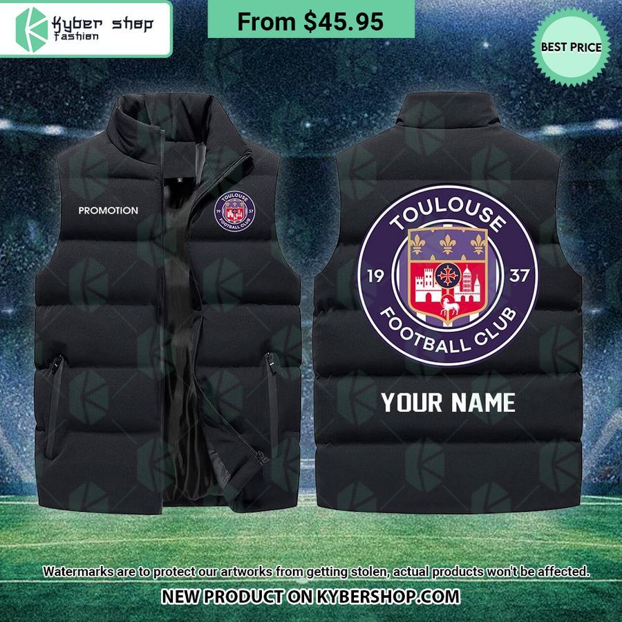 Toulouse FC CUSTOM Sleeveless Puffer Down Jacket