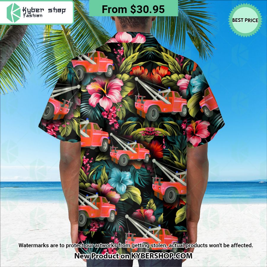 Tow Truck Hawaiian Shirt