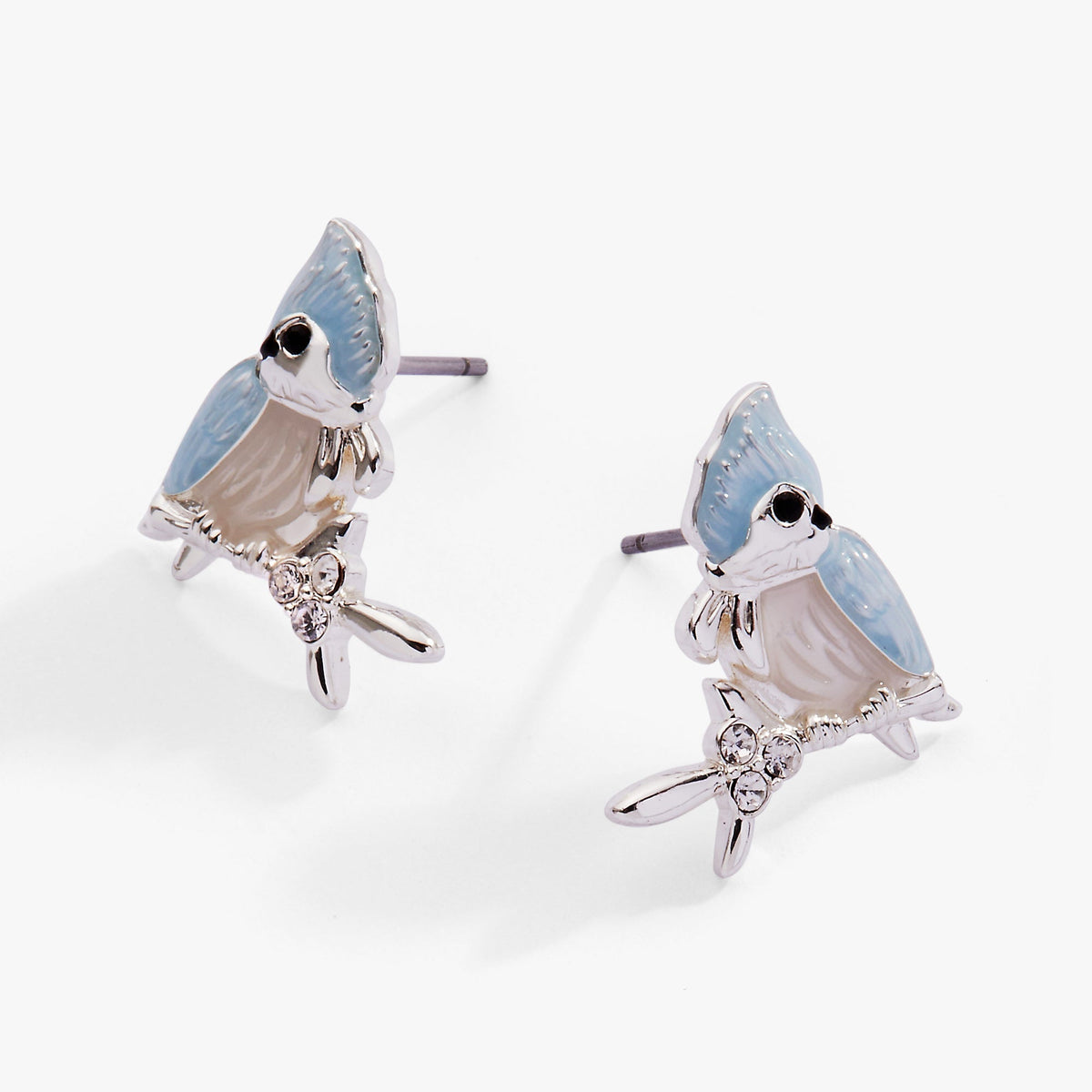 Tufted Titmouse Bird Stud Earrings T-Shirts