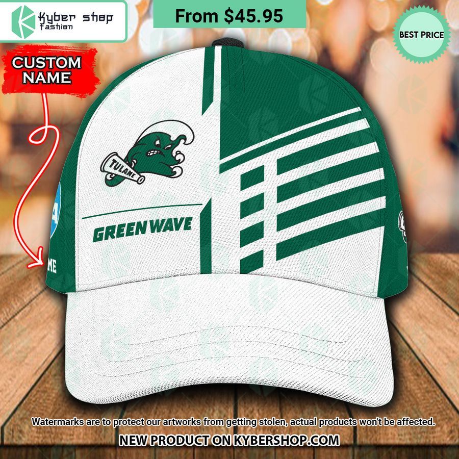 Tulane Green Wave CUSTOM Polo Shirt, Cap