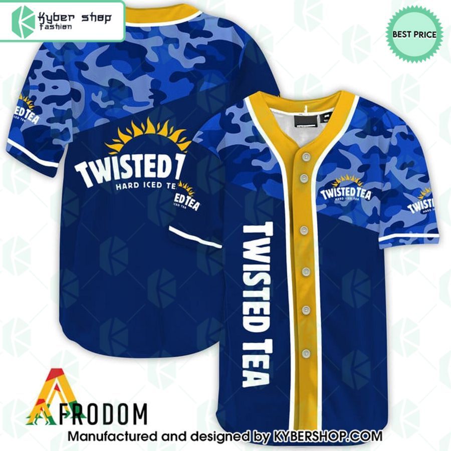 Twisted Tea Camo Baseball Jersey