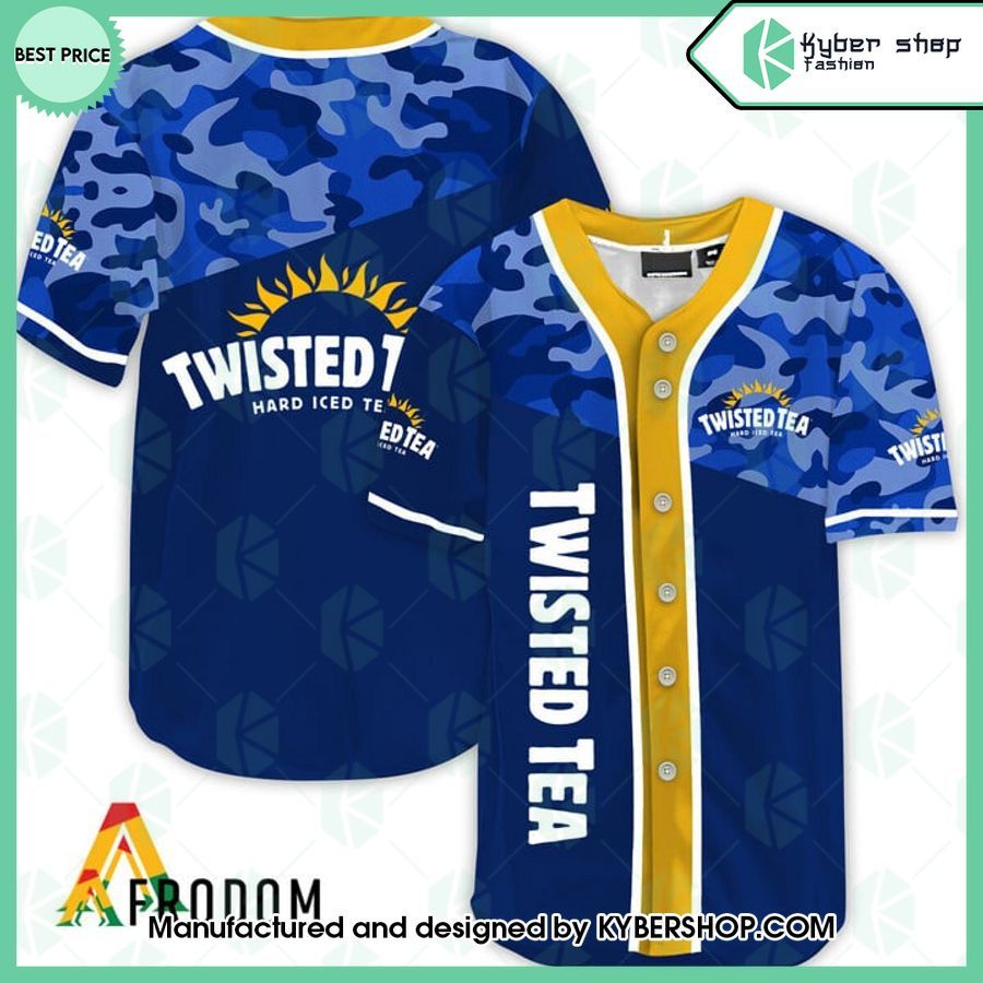Twisted Tea Camo Baseball Jersey