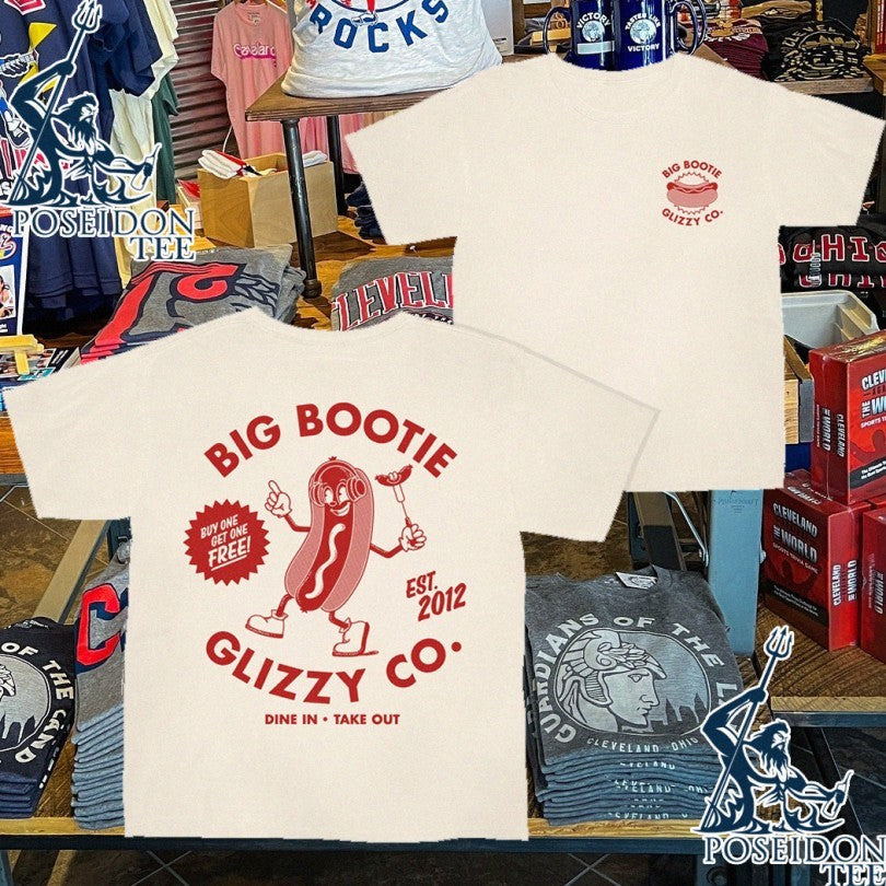 Two Friends Big Bootie Glizzy Ivory Tee Unisex T-shirt, Sweatshirt, Hoodie (1)
