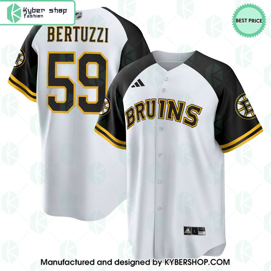 Tyler Bertuzzi Boston Bruins Baseball Jersey