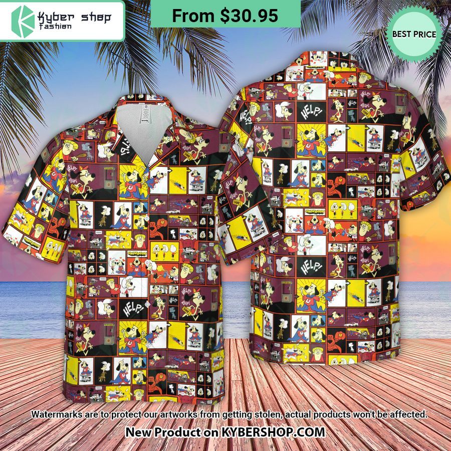Underdog Cartoon Pattern Hawaiian Shirt