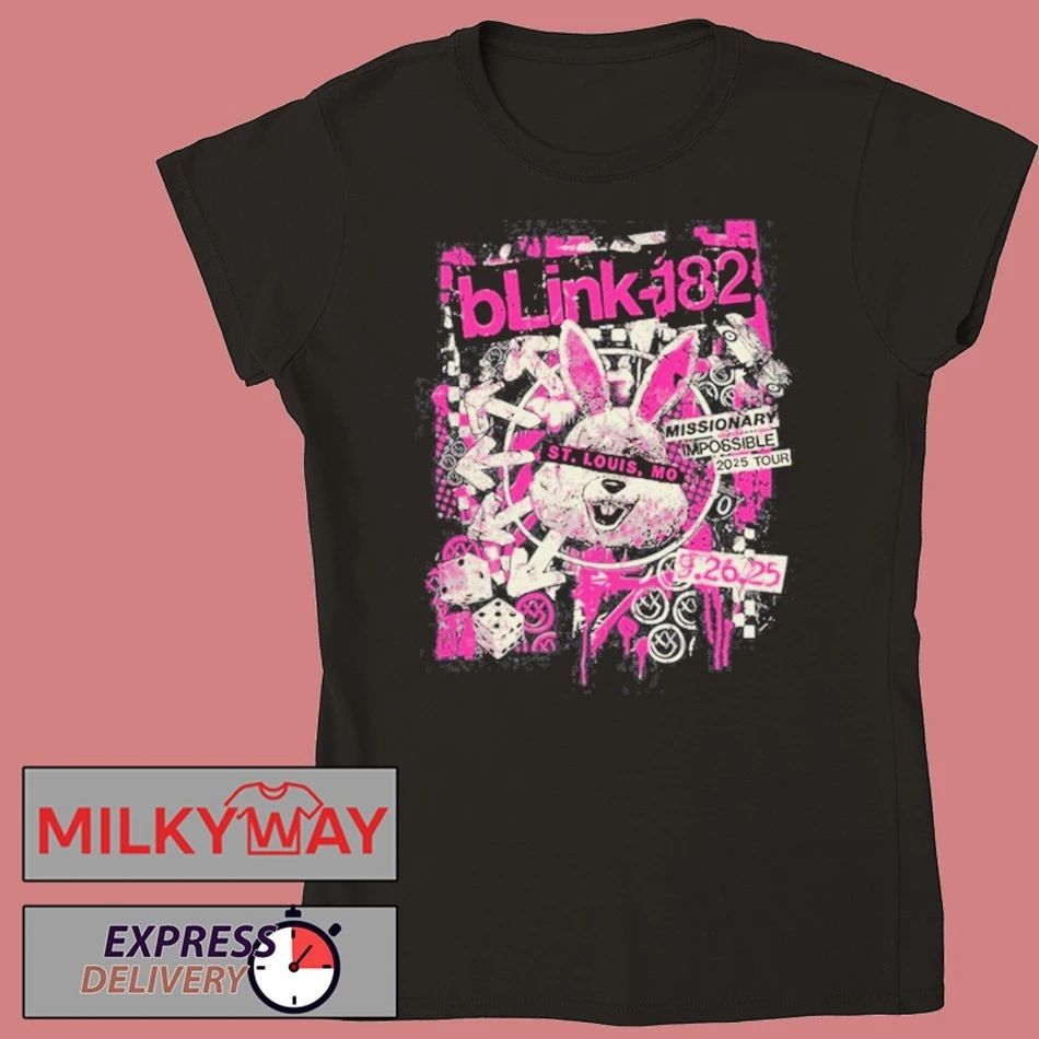 Blink 182 Sep 26 2025 St. Louis Tour shirt Unisex , , , Long Sleeve Tee