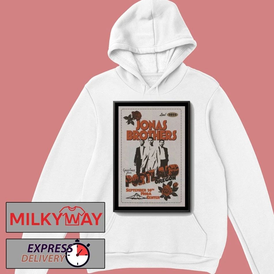 Jonas Brothers 20 Sept 2025 Moda Center. Portland, OR Poster shirt Unisex , , , Long Sleeve Tee