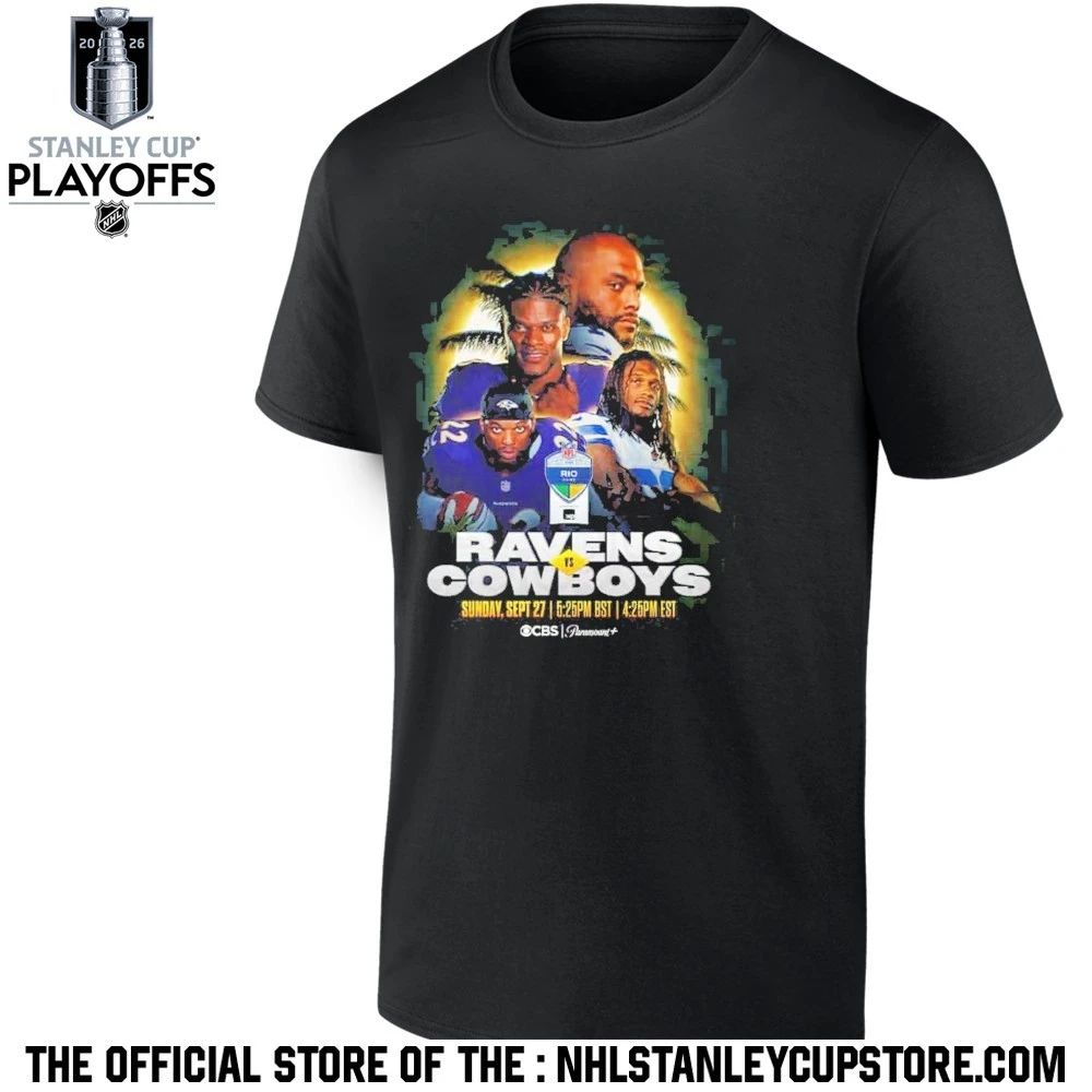 Rio Game 2026 Matchup Baltimore Ravens Vs Dallas Cowboys Week 3 On September 27 2026 Shirt