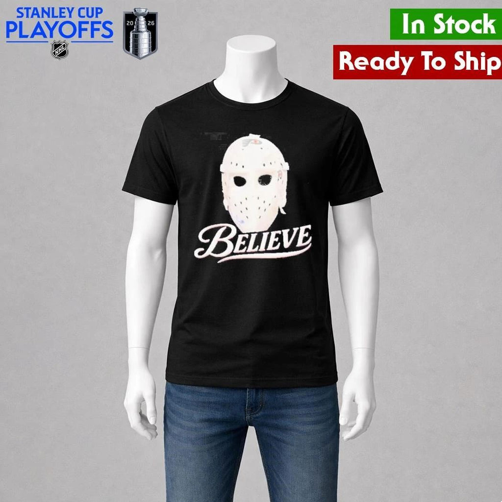 Parent Philadelphia Flyers Hockey Believe Mask Shirt Unisex , , , Long Sleeve Tee