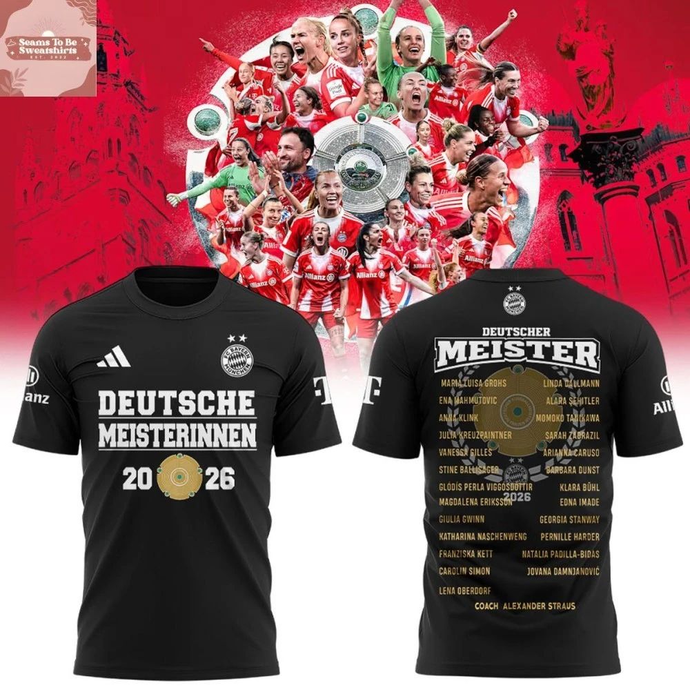 FC Bayern Frauen Women’s Bundesliga Champions 2026 shirt Unisex , , , Long Sleeve Tee