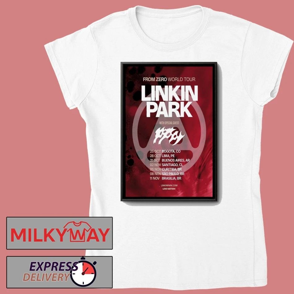 Linkin Park From Zero Tour Poster 2025 shirt Unisex , , , Long Sleeve Tee