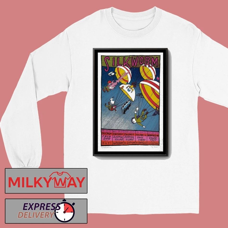 Silkworm Fall Tour 2025 Poster shirt Unisex , , , Long Sleeve Tee