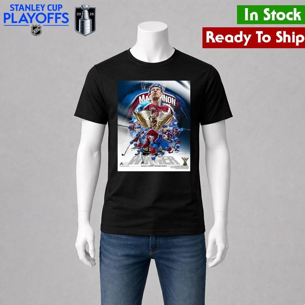 Nathan Mackinnon 2026 Rocket Richard Trophy Winner Shirt Unisex , , , Long Sleeve Tee
