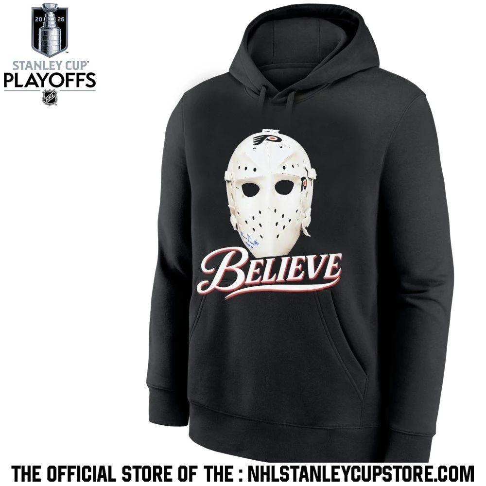 Flyers Bernie Parent Mask Believe 3.8% Shirt Unisex , , , Long Sleeve Tee