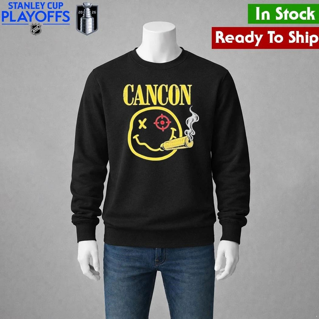 Cancon Smiley Shirt Unisex , , , Long Sleeve Tee