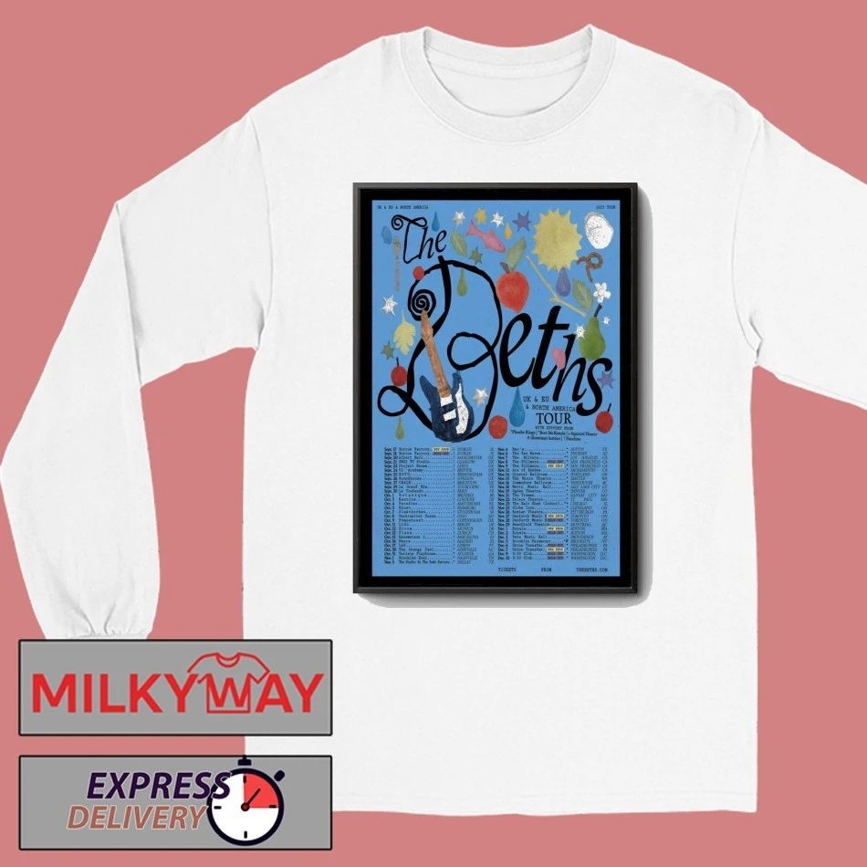 The Beths 2025 Tour UK + Europe + North America Poster shirt Unisex , , , Long Sleeve Tee