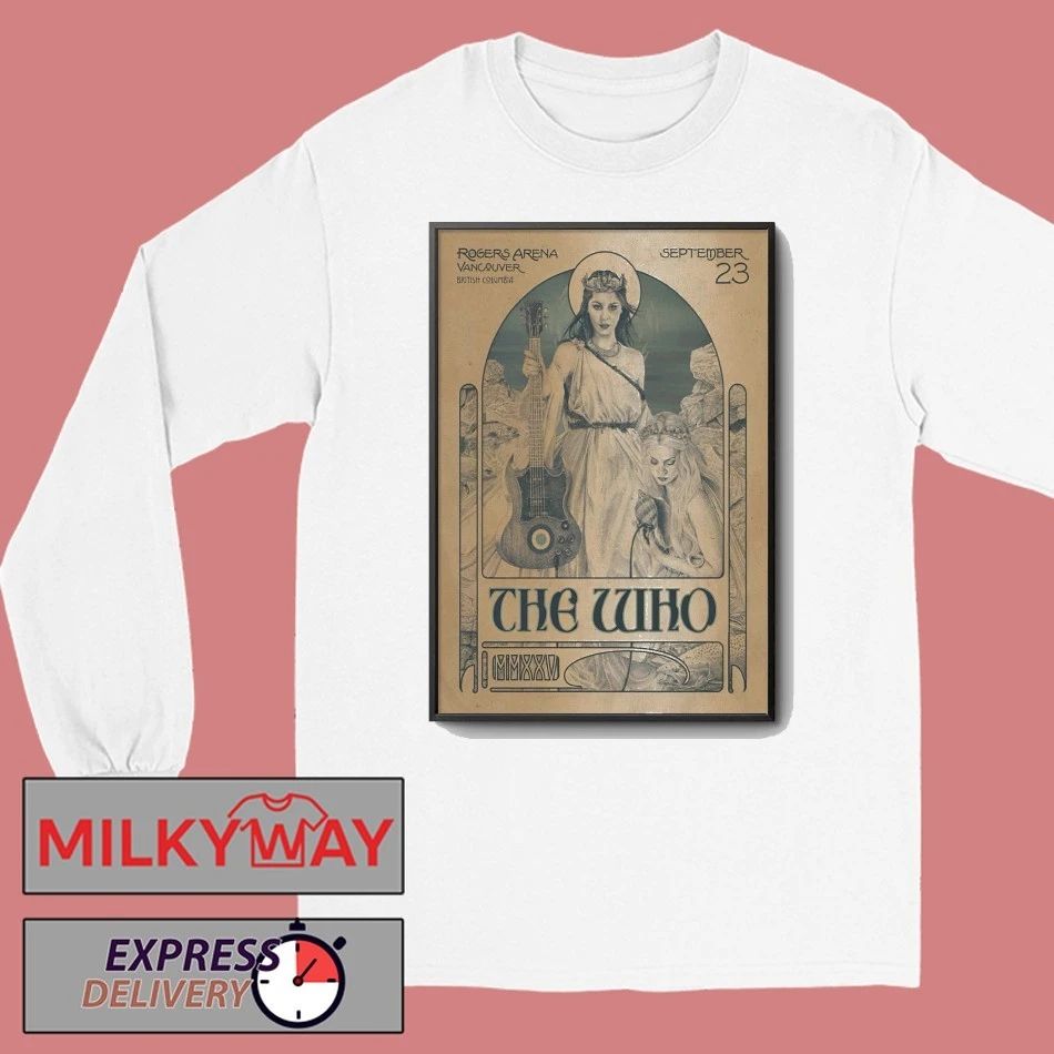 The Who At Rogers Arena On Sep 23 2025 Poster shirt Unisex , , , Long Sleeve Tee