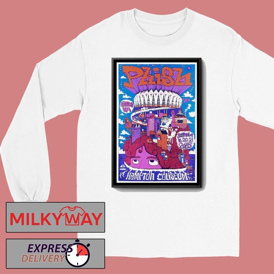 Phish Hampton Coliseum Sept 2025 Poster shirt Unisex , , , Long Sleeve Tee