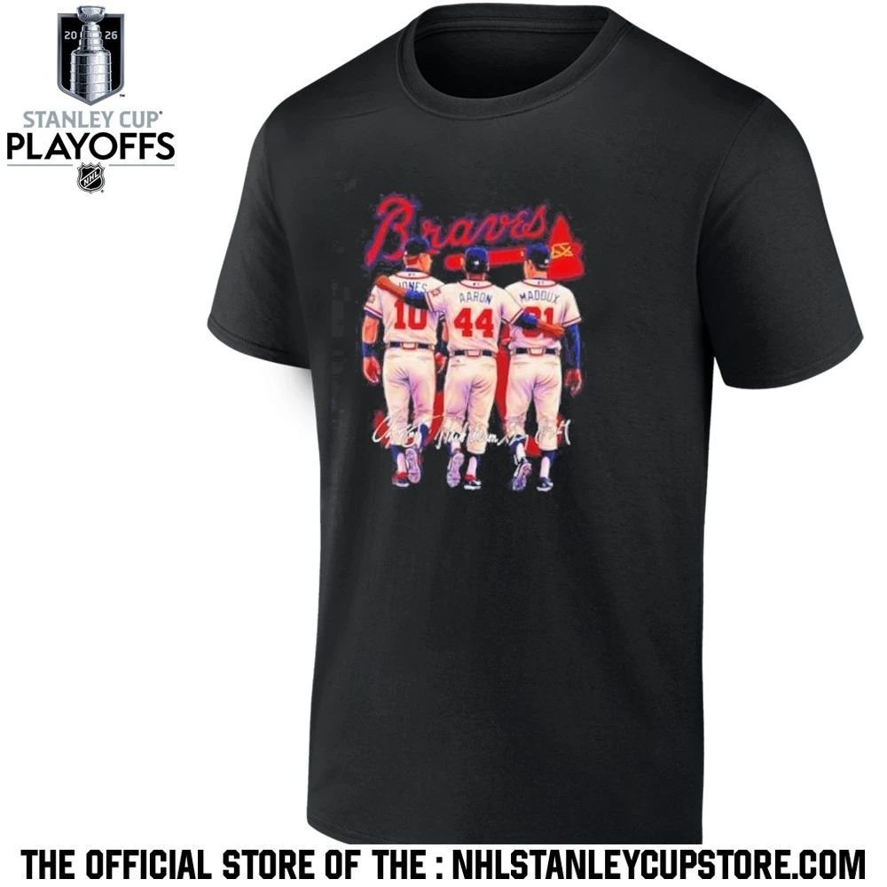 Atlanta Braves Jones Aaron Maddux legends hall of fame Shirt Unisex , , , Long Sleeve Tee