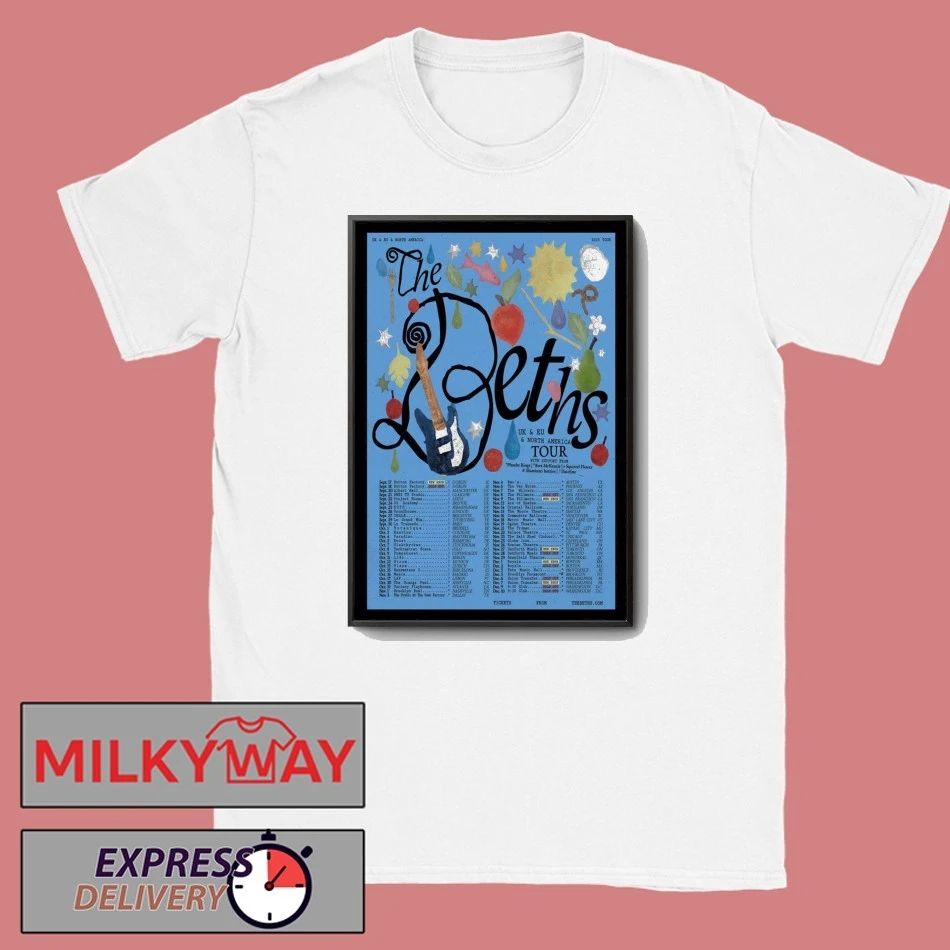 The Beths 2025 Tour UK + Europe + North America Poster shirt Unisex , , , Long Sleeve Tee