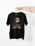 Boho Lunar Moon Mushrooms Comfort Tee Unisex , , , Long Sleeve Tee