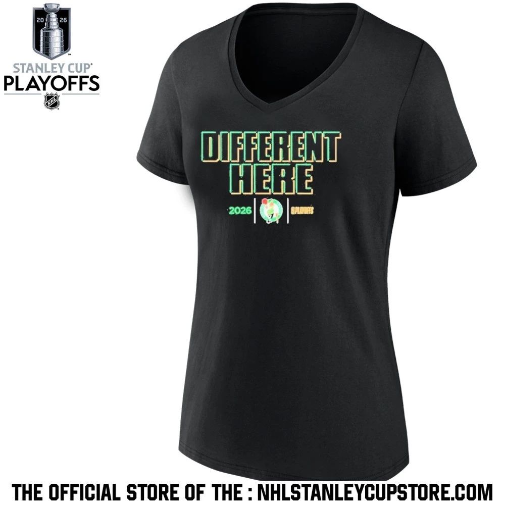 Boston Celtics Different Here 2026 Nba Playoffs Shirt Unisex , , , Long Sleeve Tee