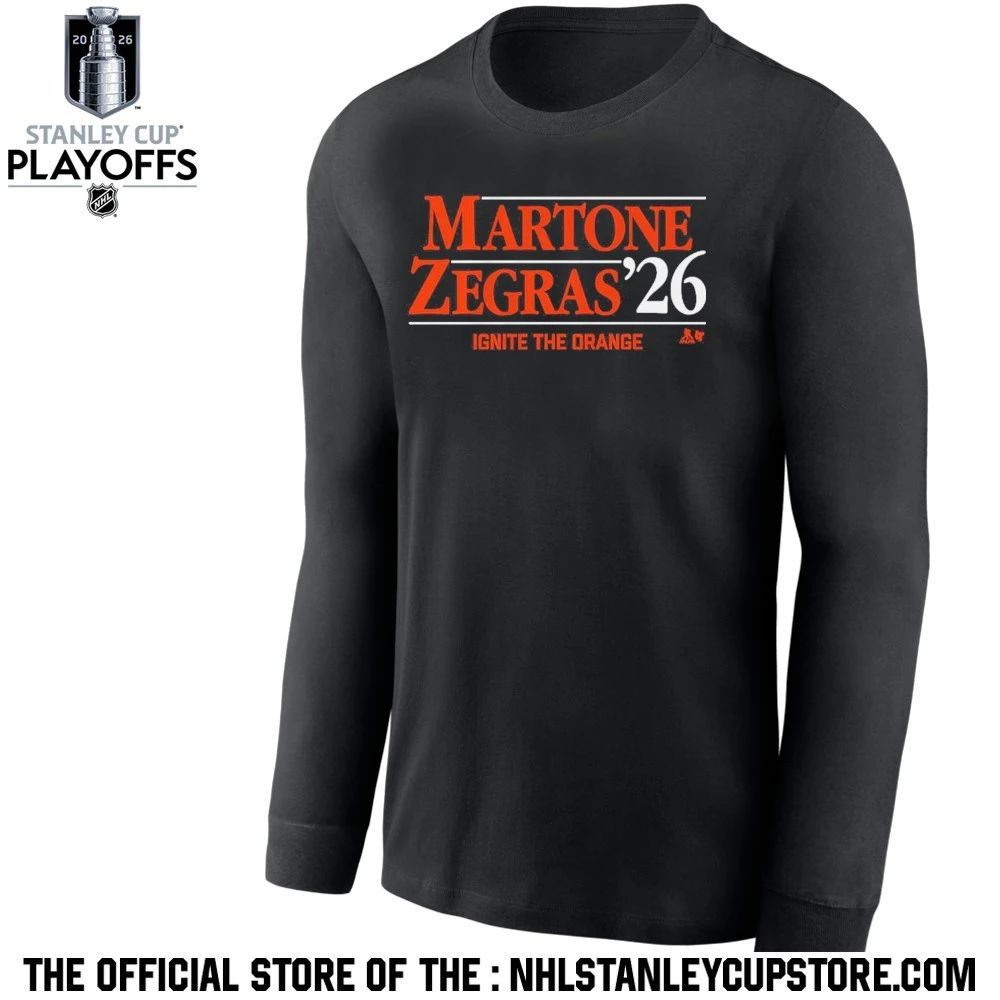 Martone-Zegras ’26 Ignite the orange shirt Unisex , , , Long Sleeve Tee