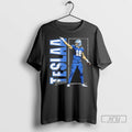 Officials Isaac Teslaa Detroit Lions Vertical Name Vintage T Shirts Unisex , , , Long Sleeve Tee