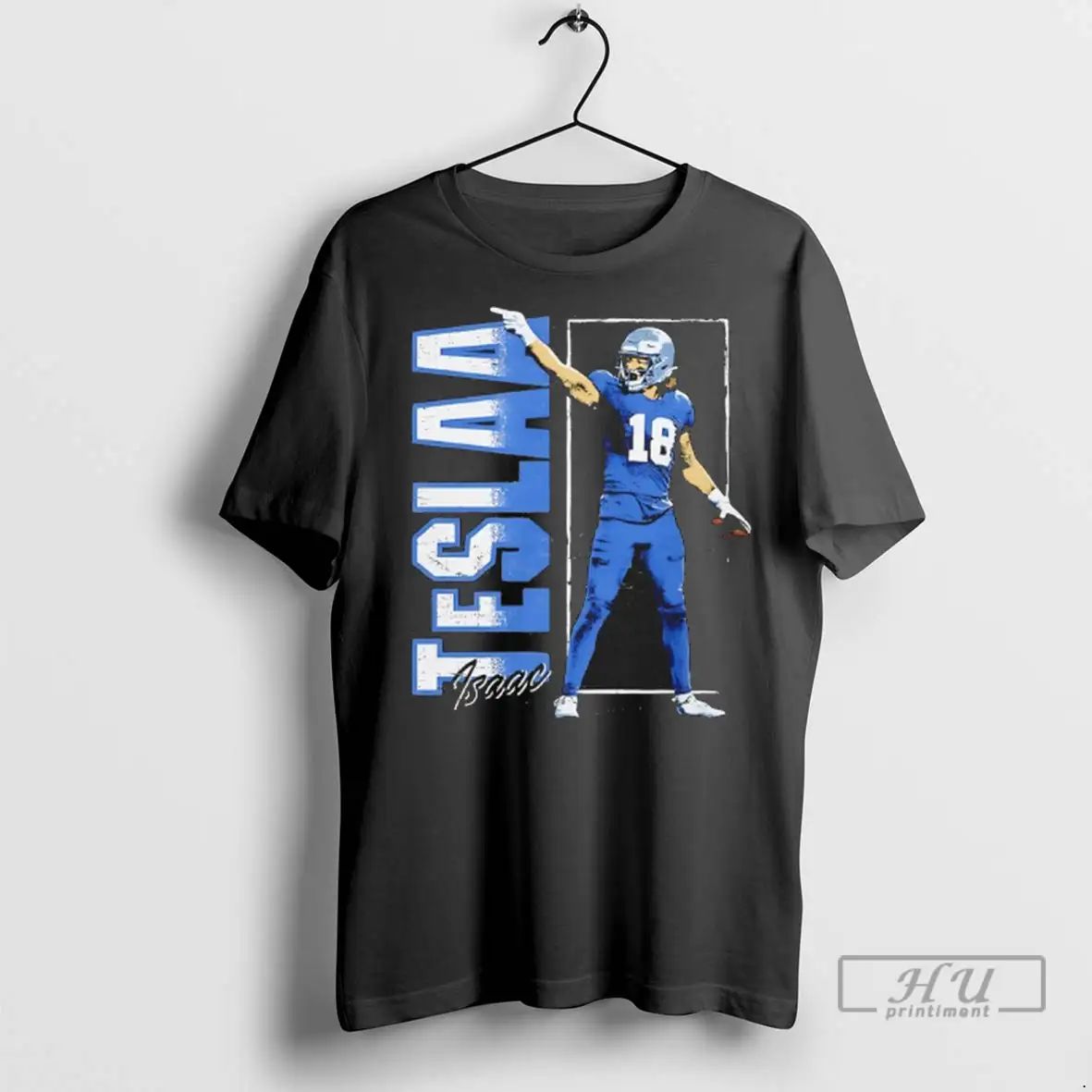 Officials Isaac Teslaa Detroit Lions Vertical Name Vintage T Shirts Unisex , , , Long Sleeve Tee
