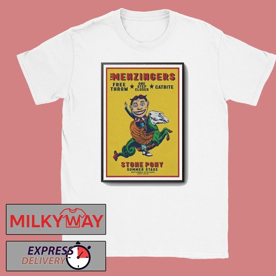 The Menzingersin Sep 27 2025 The Stone Pony in Asbury Park, NJ Poster shirt Unisex , , , Long Sleeve Tee
