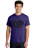 Butterfly-Heart Mens Graphic Tee, 100% Cotton, Casual Summer Wear Unisex , , , Long Sleeve Tee