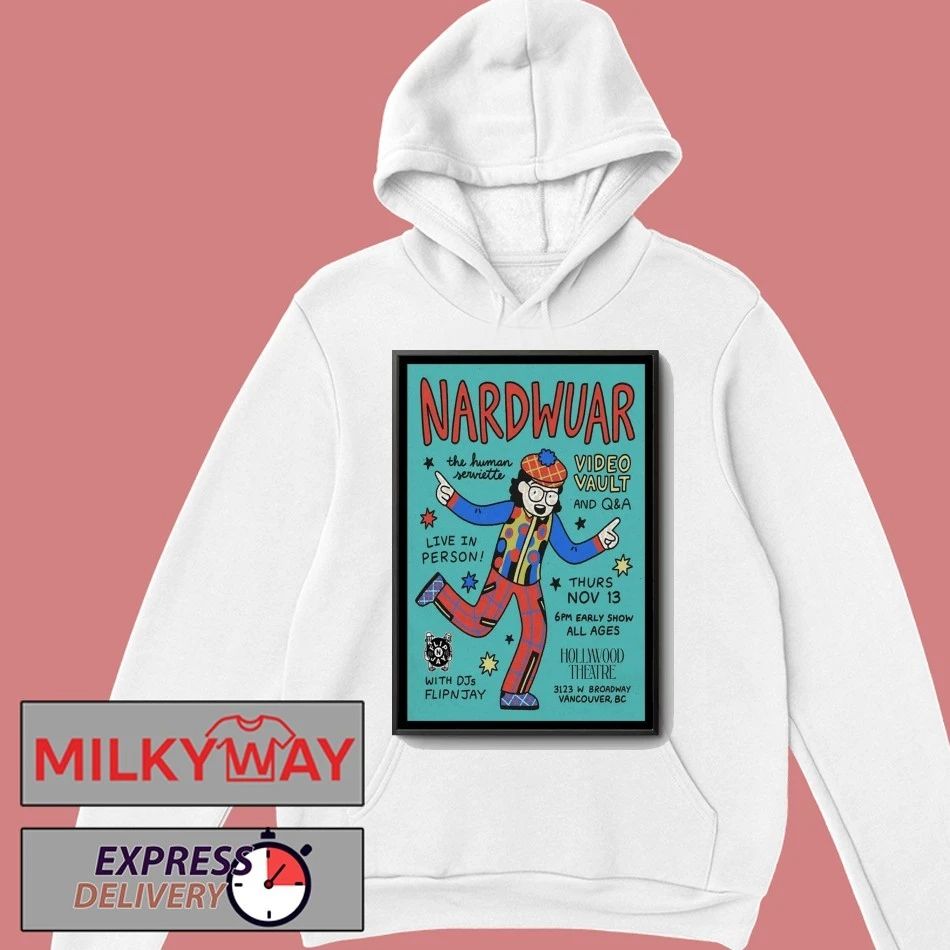 Nardwuar Nov 13 2025 Vancouver Canada Poster shirt Unisex , , , Long Sleeve Tee