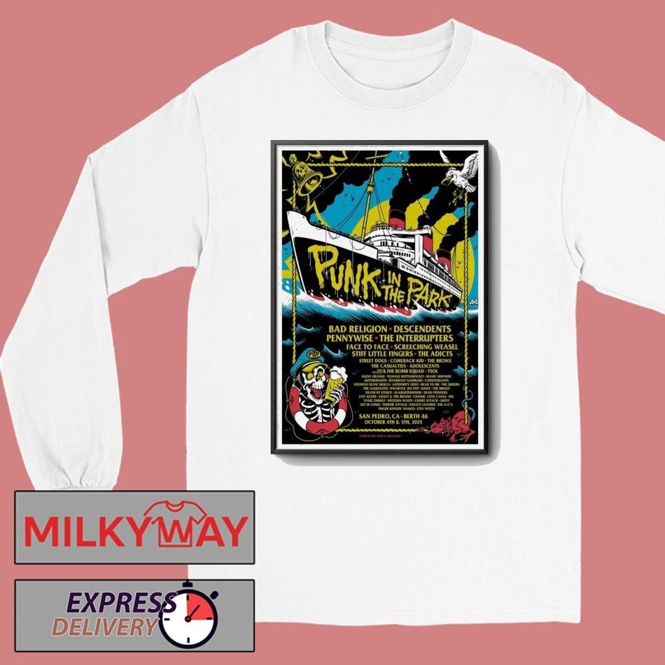 Punk In The Park California 2025 Poster shirt Unisex , , , Long Sleeve Tee