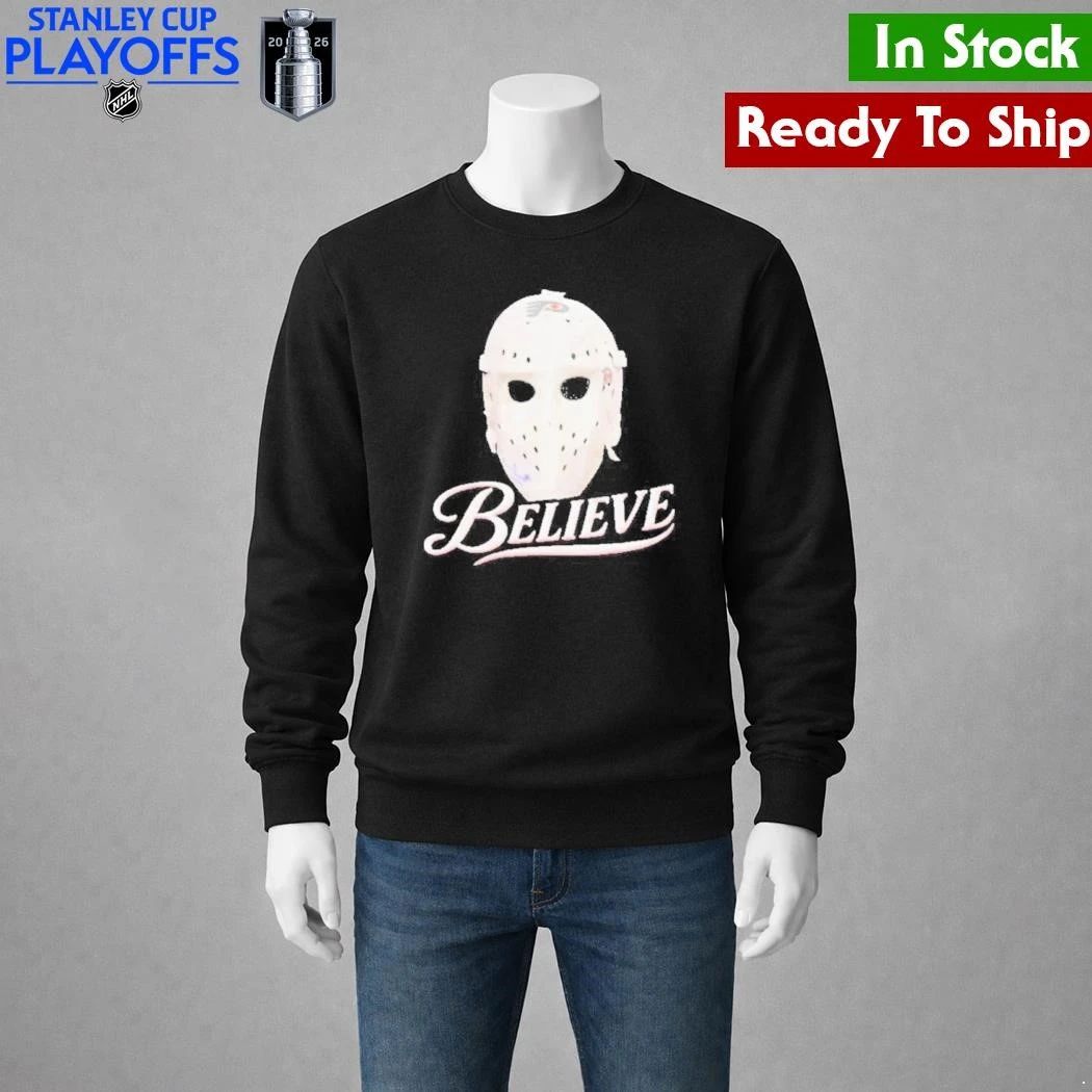 Philadelphia Flyers Hockey Mask Believe Shirt Unisex , , , Long Sleeve Tee