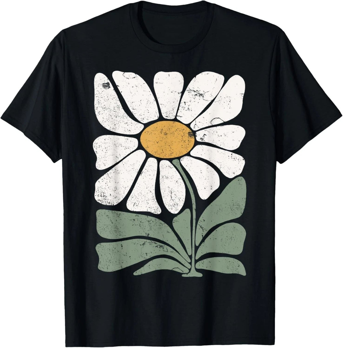 Boho Daisy ~ Flower Retro Botanical Wildflower Gardener Unisex , , , Long Sleeve Tee