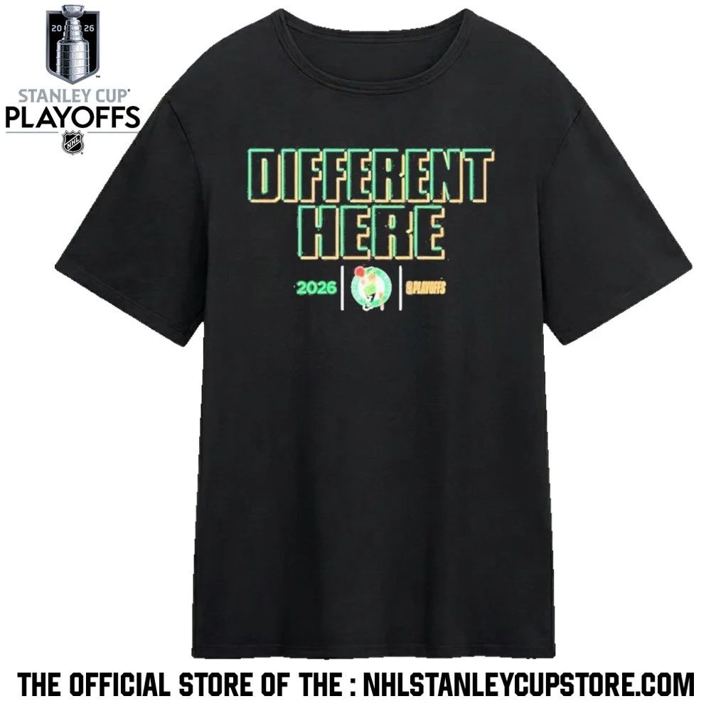 Boston Celtics Different Here 2026 Nba Playoffs Shirt Unisex , , , Long Sleeve Tee