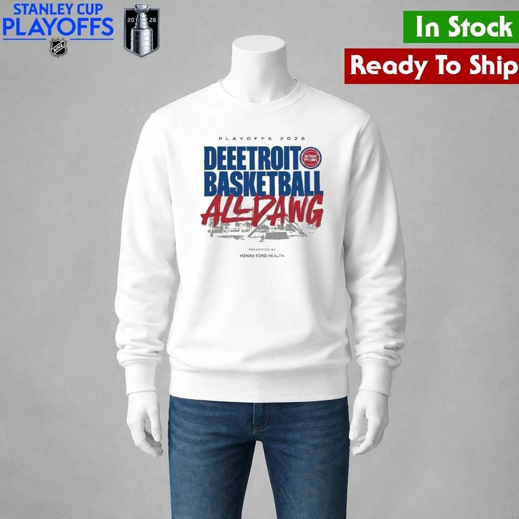 Detroit Pistons 2026 Playoffs Deeetroit Basketball All Dawg Shirt Unisex , , , Long Sleeve Tee