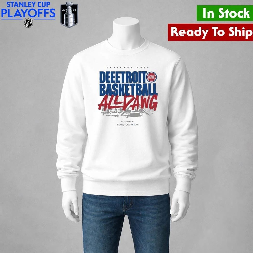 Detroit Pistons 2026 Playoffs Deeetroit Basketball All Dawg Shirt Unisex , , , Long Sleeve Tee
