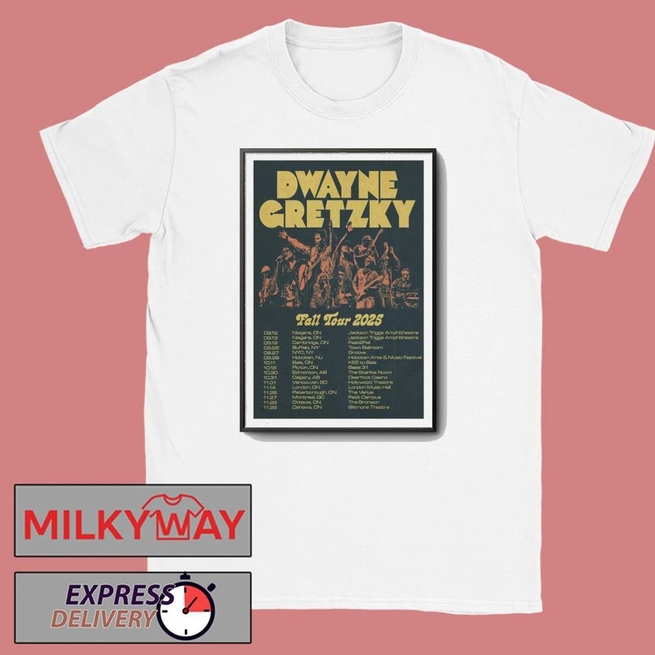 Dwayne Gretzky Fall Tour 2025 Poster shirt Unisex , , , Long Sleeve Tee