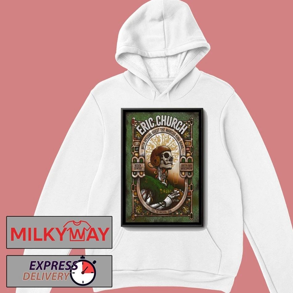 Eric Church Sept 25 2025 Resch Center Green Bay WI Poster shirt Unisex , , , Long Sleeve Tee